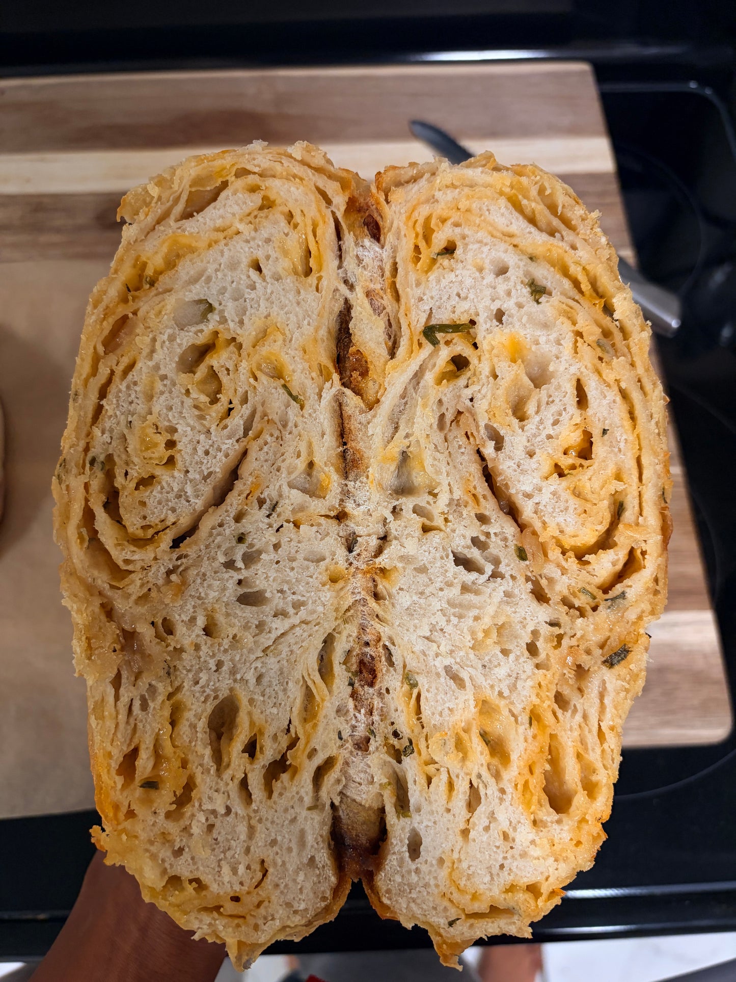Cheesy Sour Cream + Onion Loaf