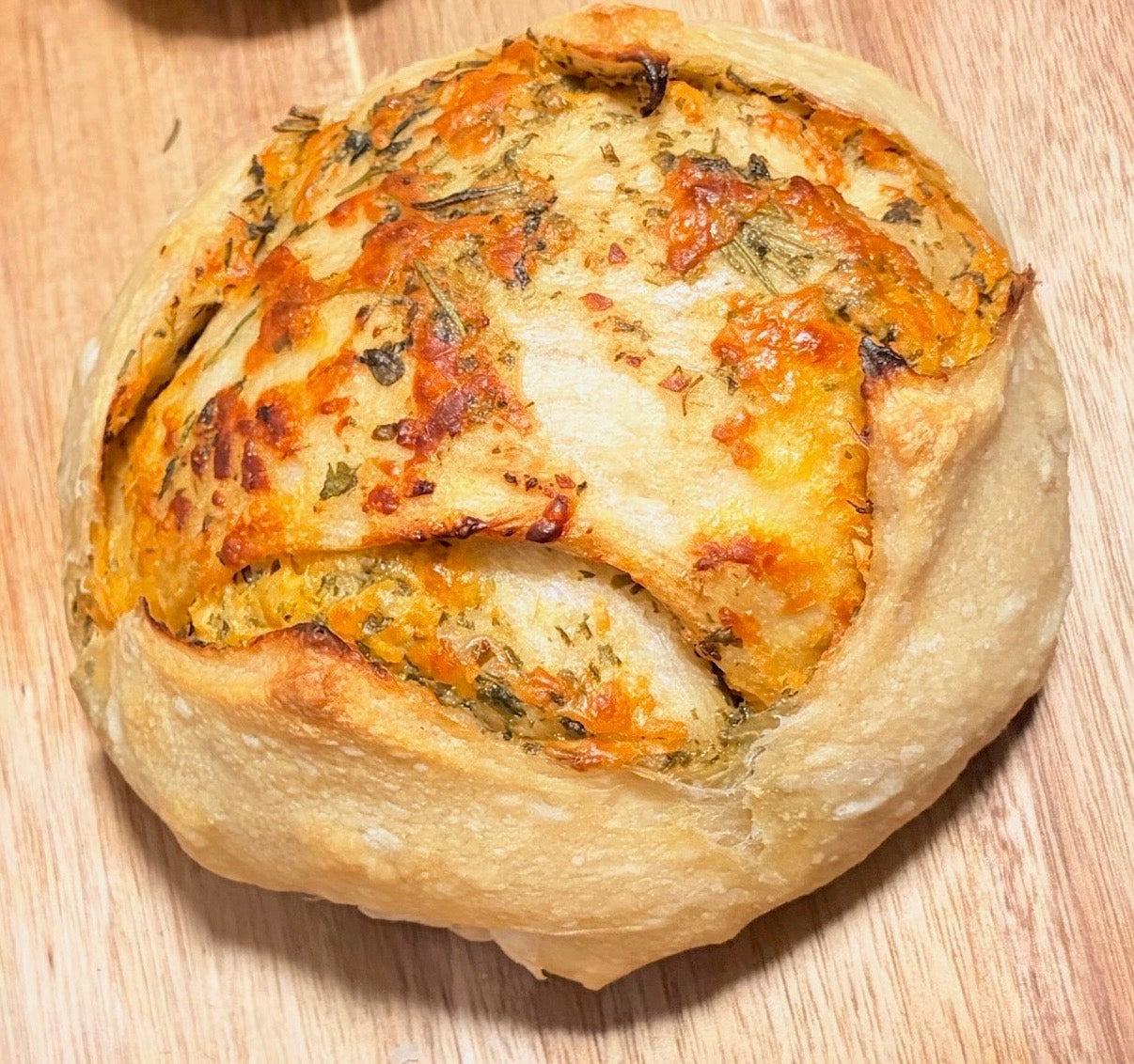 Cheesy Garlicky Herb Loaf